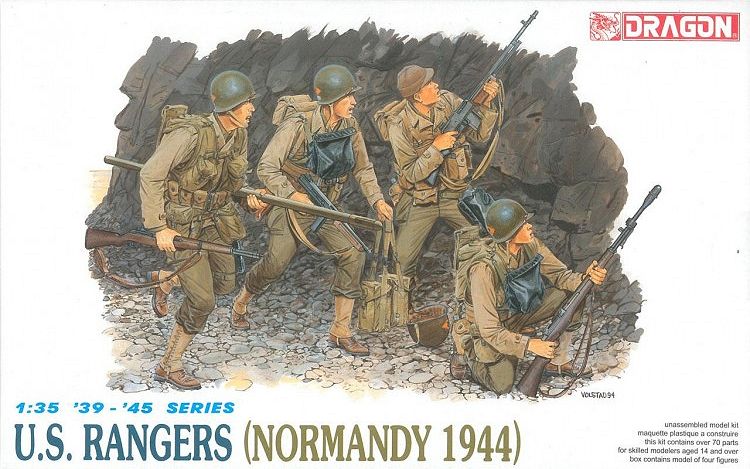1:35 Сборная модель Набор фигур U.S. Rangers Normandy 1944 - 6021