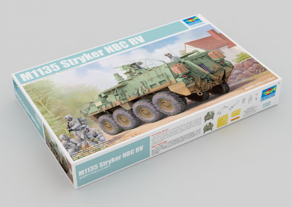 1:35 Сборная модель Американский бронеавтомобиль РХБЗ M1135 Stryker NBC RV - 01560