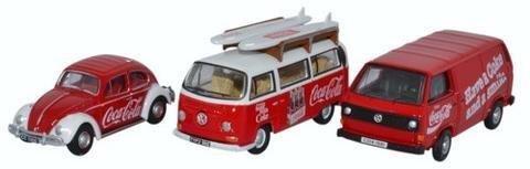 1:76 подарочный набор из 3 моделей VOLKSWAGEN 'Coca Cola' 2017 - 76SET60CC