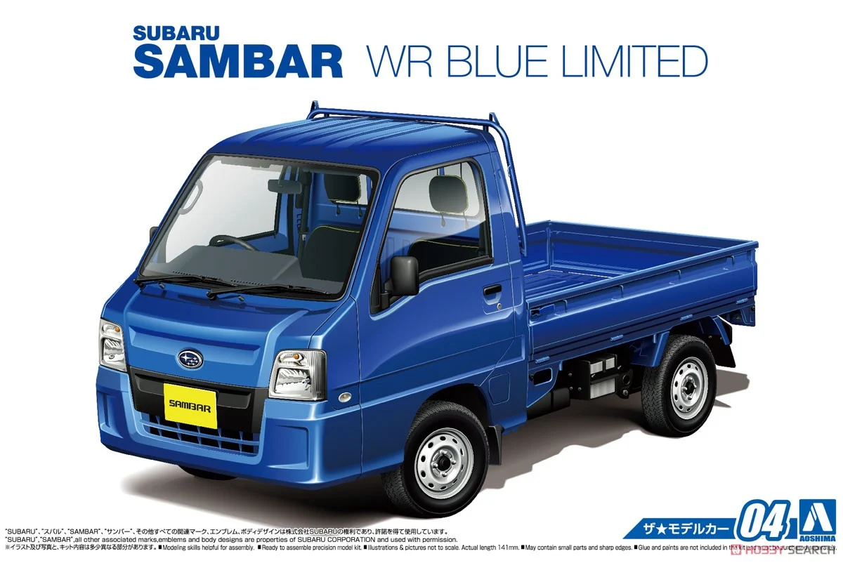 1:24 Сборная модель Subaru Sambar WR Blue Limited - 051559