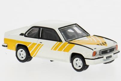 1:87 OPEL Ascona B i400 (1980), white/yellow - BRE20772