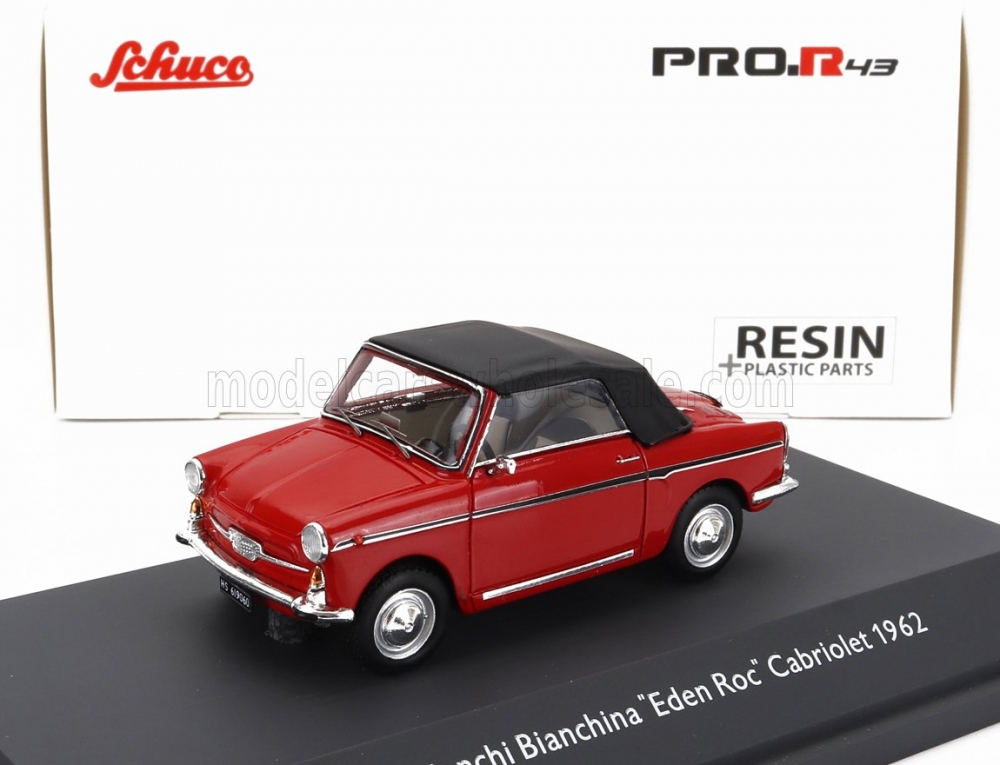 1:43 AUTOBIANCHI Bianchina Cabriolet Closed Eden Roc (1964), Red - 450927300