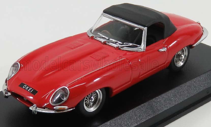 1:43 JAGUAR E-type 3.8 Spider Cabriolet I-series (1961) - Personal Car Elton John, red - 9696