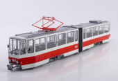 1:43 Трамвай TATRA-KT4, белый / красный - SSM4077