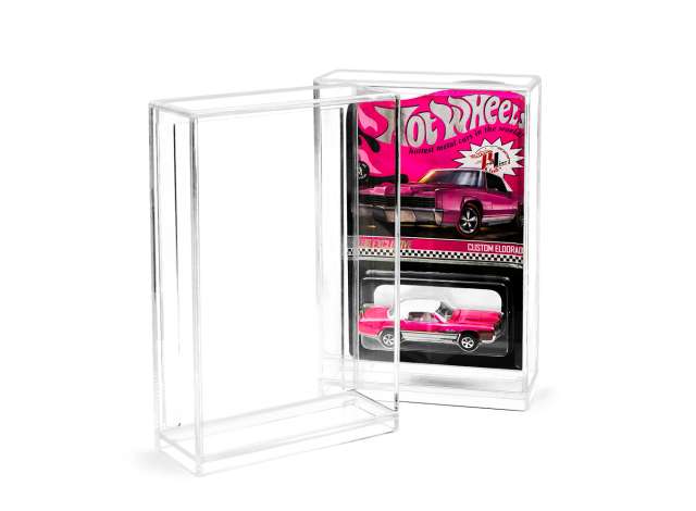 1:64 Acrylic Display Case for Hot Wheels Long Card - Premium Quality - single pack - acrylic-long