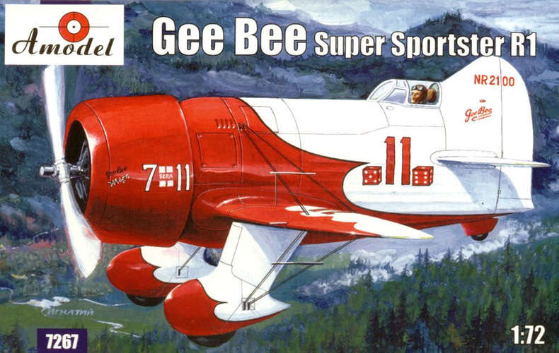1:72 Сборная модель Спортивный самолет Gee Bee R1 - 7267