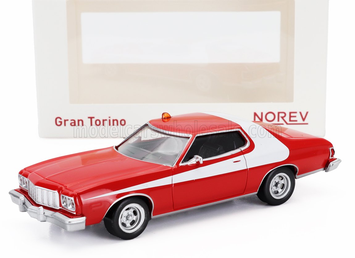 1:43 FORD Gran Torino Coupe (1976), Red White - 270586