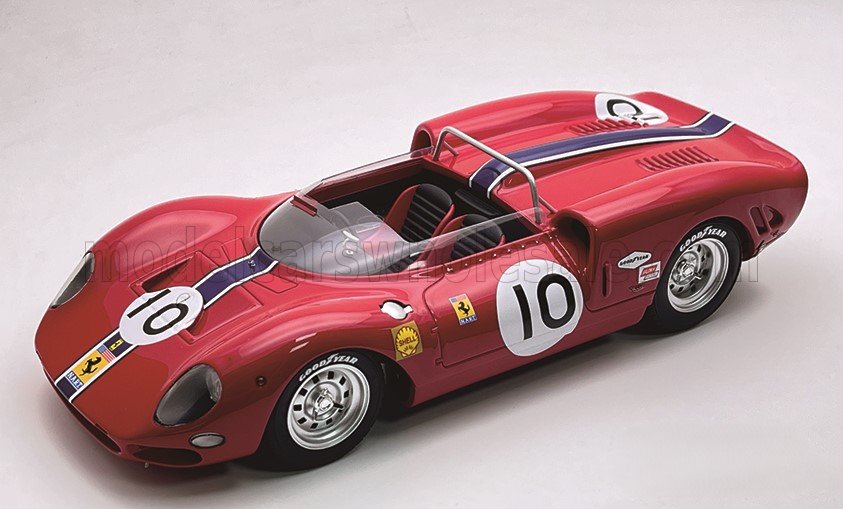 1:18 FERRARI 365 P2 4.4L V12 Spider №10 3rd Mosport Canada GP Pedro Rodriguez (1965) - TM18-422C