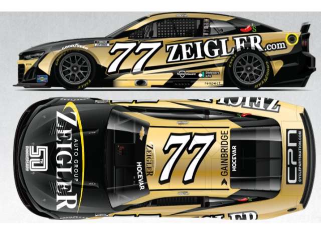 1:64 Chevrolet #77 Carson Hocevar *Zeigler 50th Anniversary*, gold/black 2025 - C772561Z50CV
