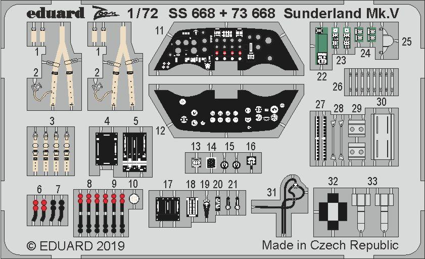 1:72 Sunderland Mk. V интерьер - 73668