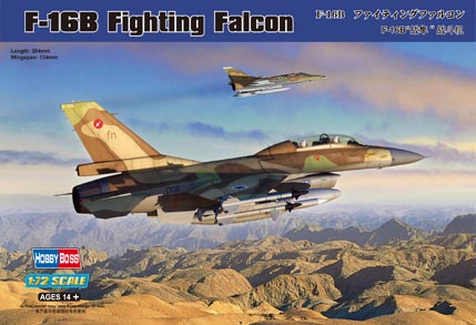 1:72 Сборная модель F-16B Fighting Falcon - 80273