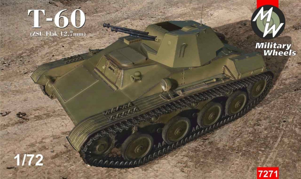 1:72 Сборная модель ЗСУ на базе Т-60 - 7271