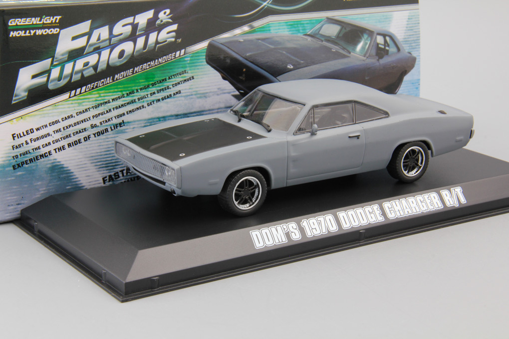 1:43 DODGE Charger R/T из к/ф 'Двойной Форсаж' (1970), grey mat - 86217