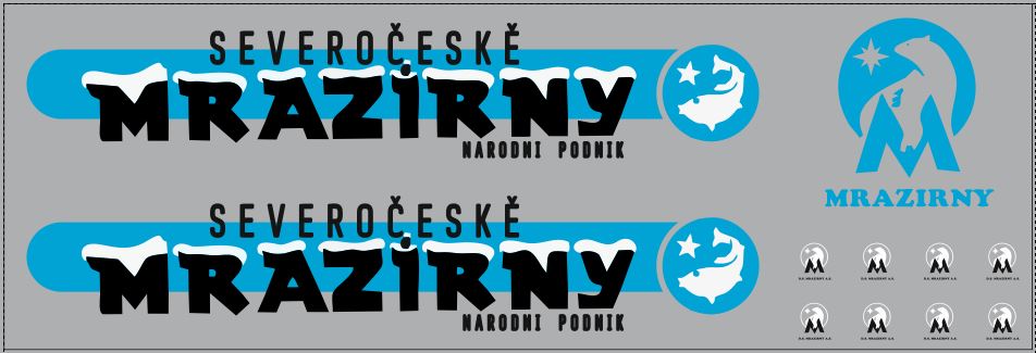 1:43 Набор декалей Рефрижераторы Severoceske Mrazirny (вариант 3) (200х70) - DKM0145