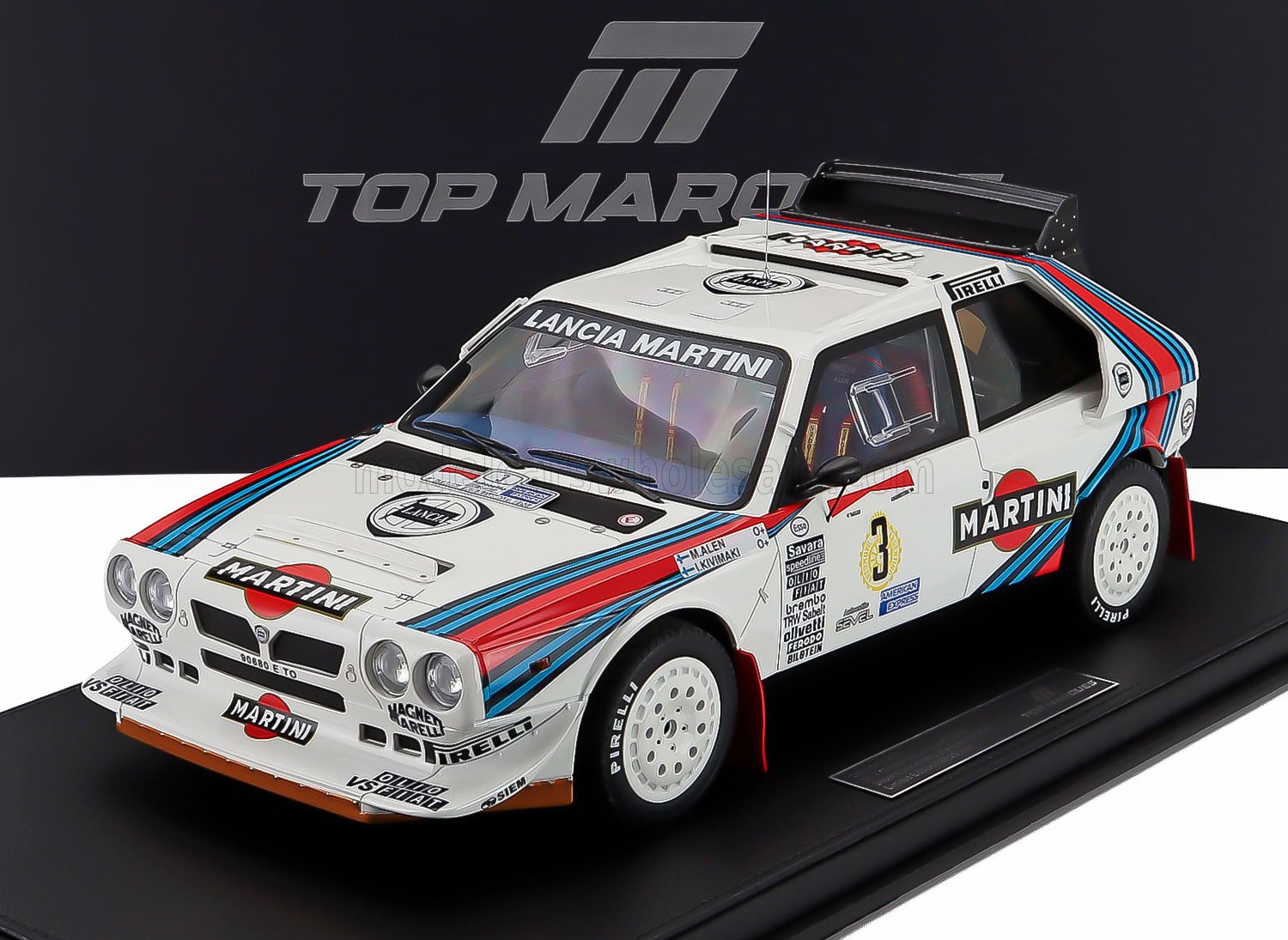 1:12 LANCIA Delta S4 Team Martini Racing №3 2nd Rally Argentina Markku Alen - Ilkka Kivimaki (1986), White Blue Red - TMR12-60C
