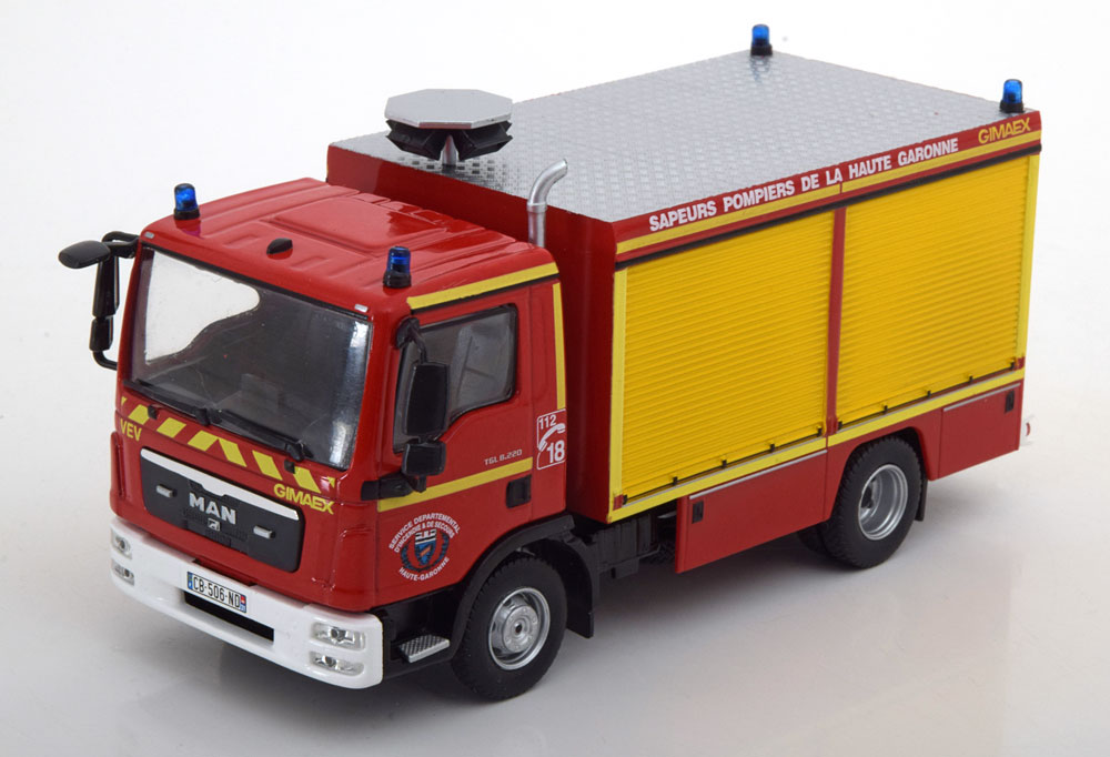 1:43 MAN TGL 12.250 fire engine France, red-yellow - G190E039