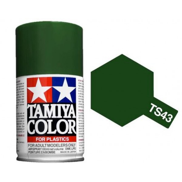 Краска спрей зеленый гоночный TS-43 Racing Green (в баллоне), 100 мл. - 85043