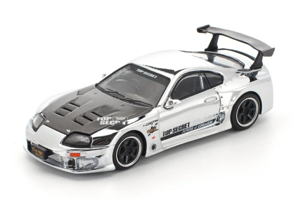 1:64 TOYOTA Top Secret GT300, silver chrome - PR640325