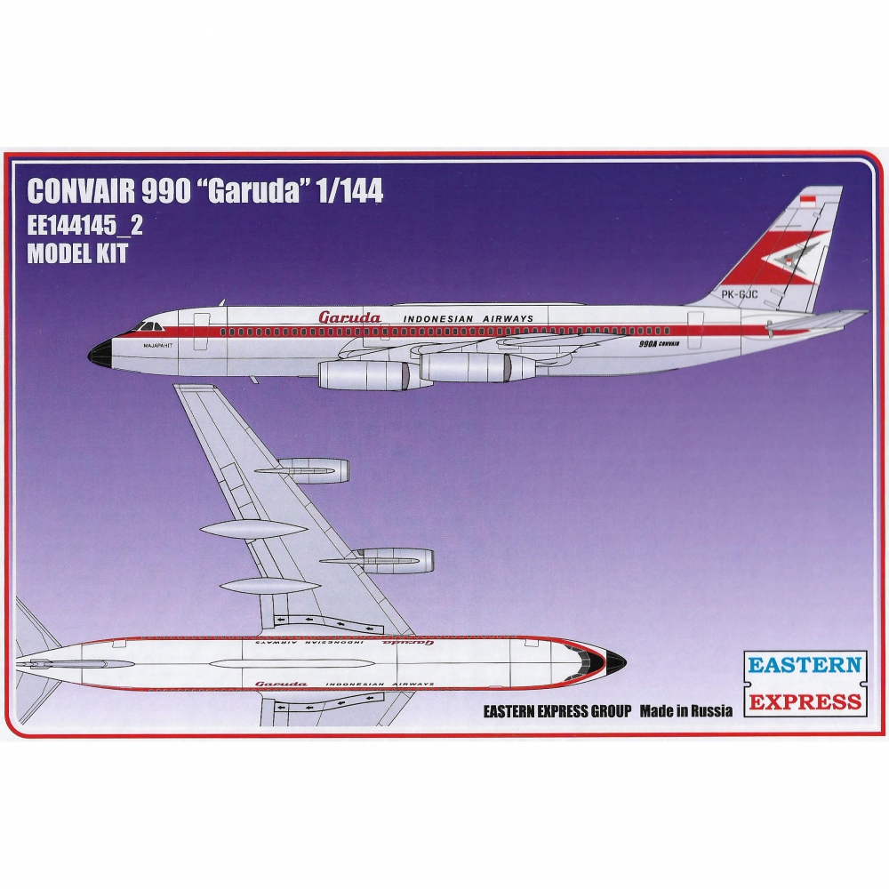 1:144 Сборная модель Авиалайнер CV990 GARUDA - 144145-2