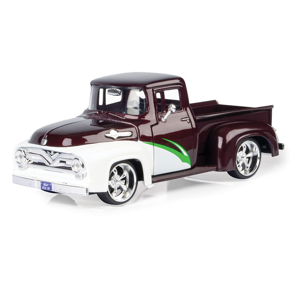 1:24 FORD F-150 Pickup *Kult Klassics*(1956), white/burgundy/green - 79882