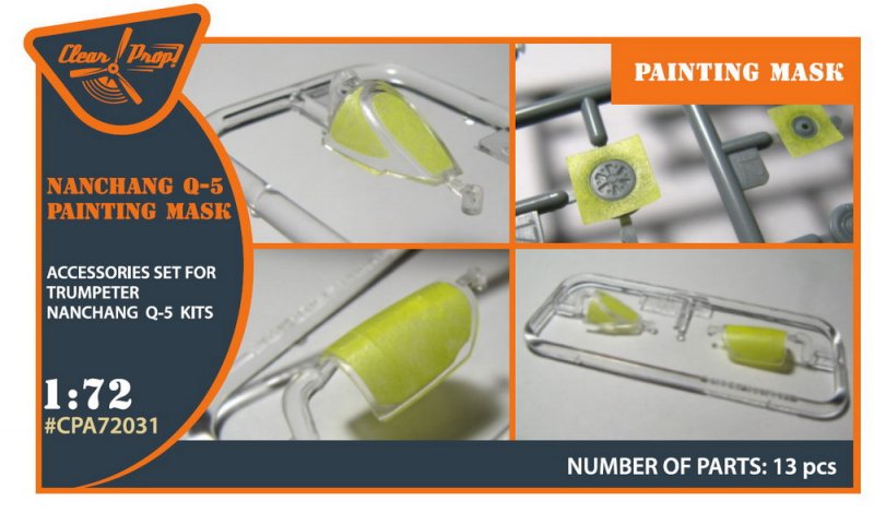 1:72 Маска окрасочная для Q-5II (Q-5C) Nanchang (Trumpeter) - CPA72031