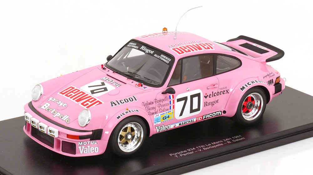 1:18 PORSCHE 934 Turbo №70  Winner GT Class 24h Le Mans, Bertapelle/Perrier/Salam (1981) - 18S869