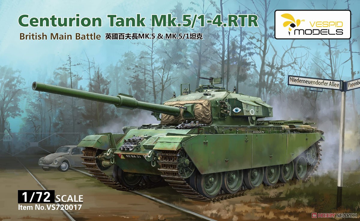 1:72 Сборная модель Centurion Tank Mk.5/1-4.RTR - VS720017