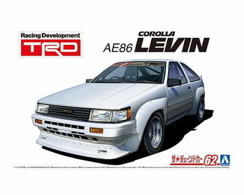 1:24 Сборная модель Toyota Corolla Levin TRD AE86 '83 - 05798