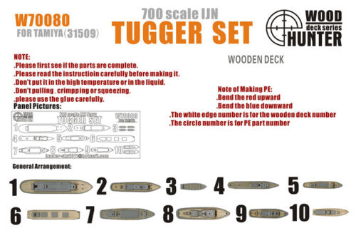 1:700 Набор деталей WWII IJN Tugger Set - W70080