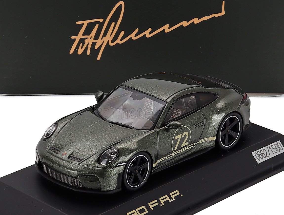 1:18 PORSCHE 911 992-2 GT3 90 F.A. (90 Years Edition Ferdinand Alexander Porsche) №72 Coupe (2025), green - WAP0212030T90Y