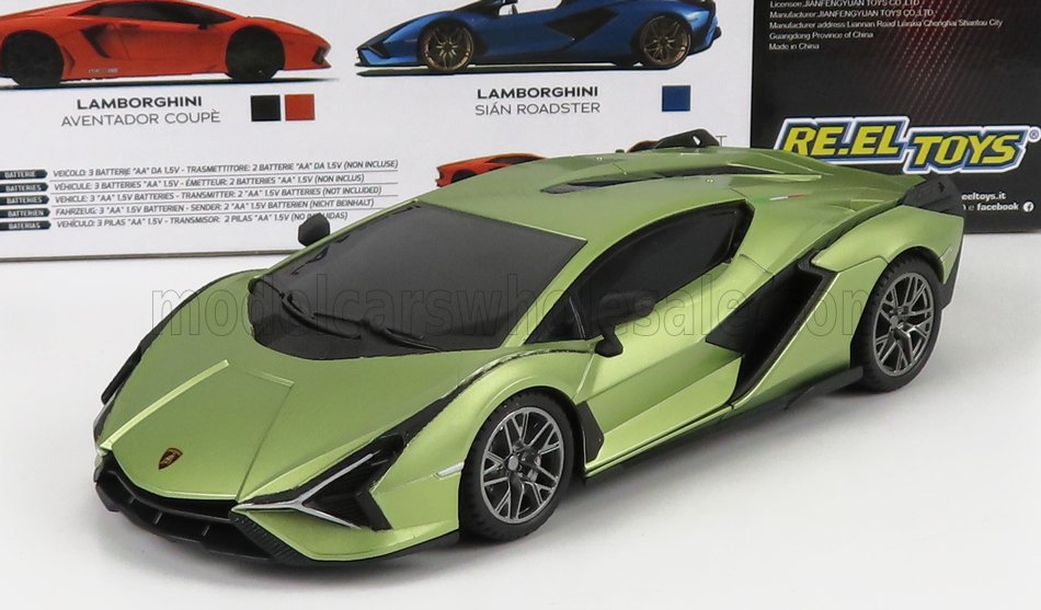 1:24 RC LAMBORGHINI Sian Fkp 37 Hybrid (2020), Light Green Met - 2346-LGREEN