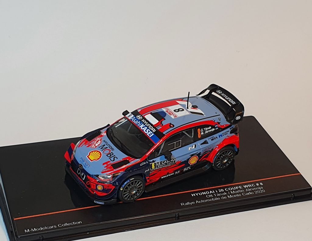 1:43 HYUNDAI i20 Coupe WRC #8 'Hyundai Shell Mobis WRT' Tänak/Järveoja Winner Arctic Rally Finland 2021 - RAM798