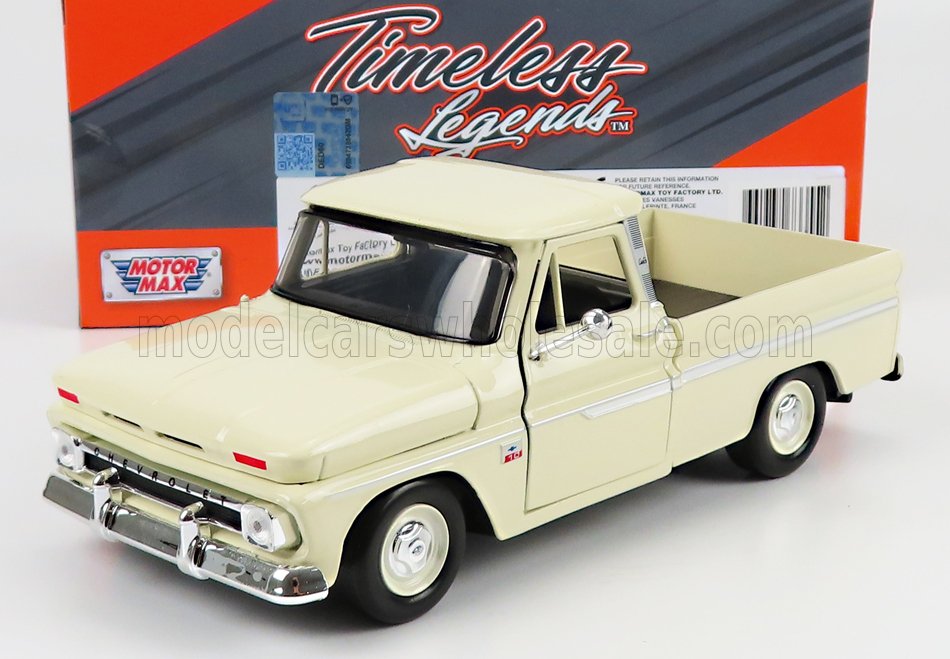 1:24 CHEVROLET C-10 Fleetside Pick-up (1966), cream - 73355CR