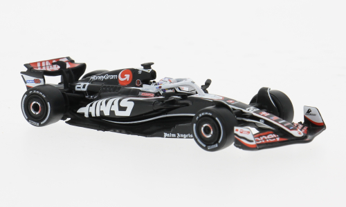 1:64 HAAS F1 Fw24 Team Moneygram Haas №20 Season (2024) Kevin Magnussen, Black White - Y378