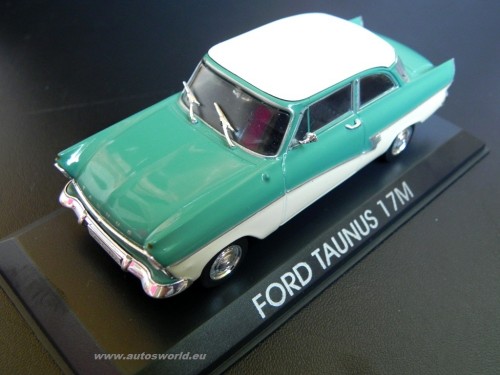1:43 FORD Taunus 17M P2, Masini de Legenda 68, зеленый с белым - mas068