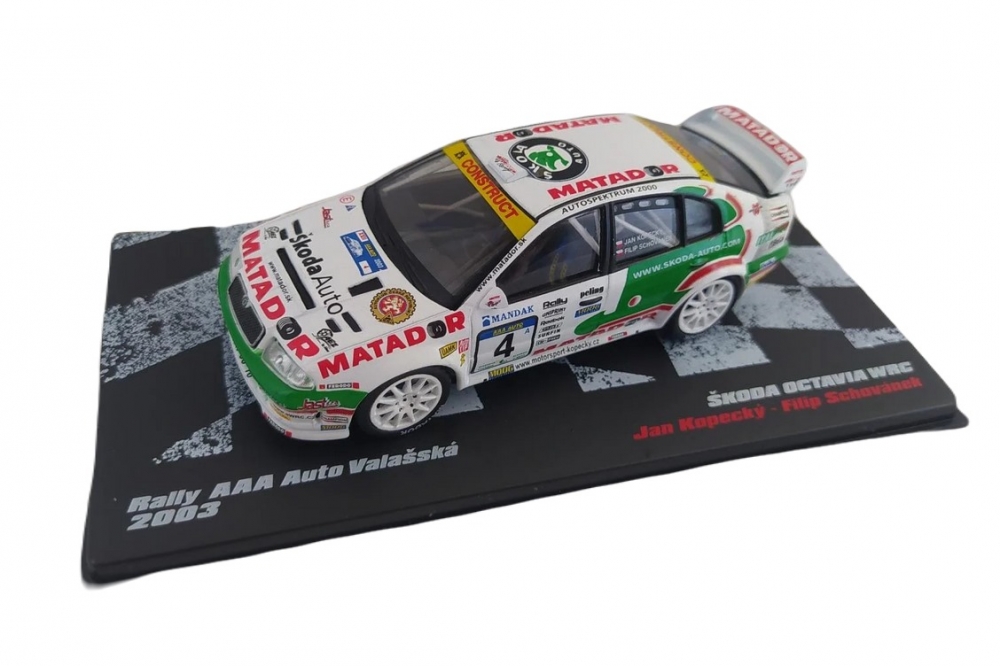 1:43 SKODA Octavia WRC 2003, Jan Kopecký из серии RALLY CARS - RALLYC022