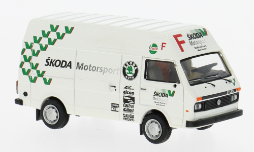 1:87 VOLKSWAGEN LT Hochraum-Kasten Skoda Motorsport (1985), white - 34957