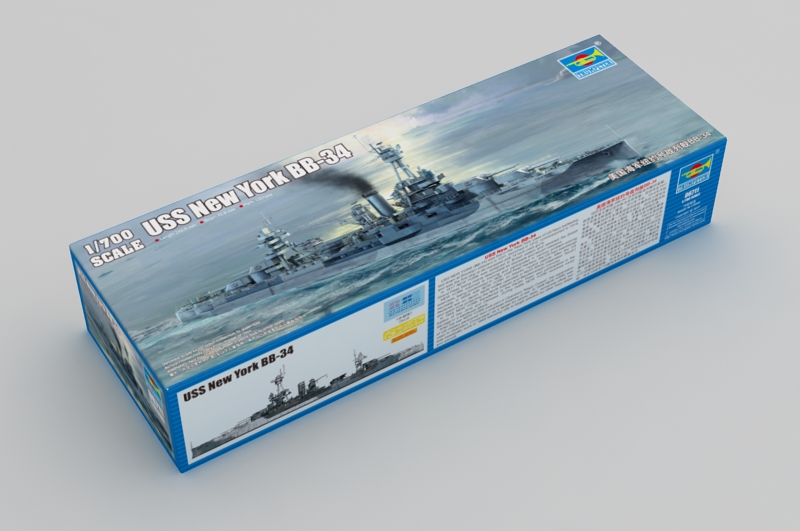 1:700 Сборная модель Американский линейный корабль  BB-34 New York - 06711