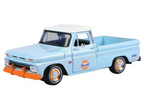 1:24 CHEVROLET Fleetside Apache Pickup 1958 Gulf Oil, blue - 79648
