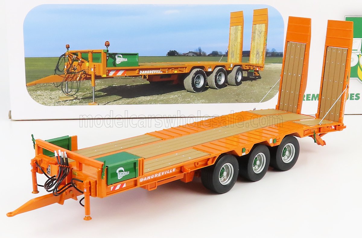 1:32 Прицеп для грузовика, оранжевый/зеленый - UH2842