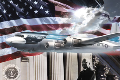 1:144 Сборная модель Самолет Douglas VC-118 'The Indepence' - 307