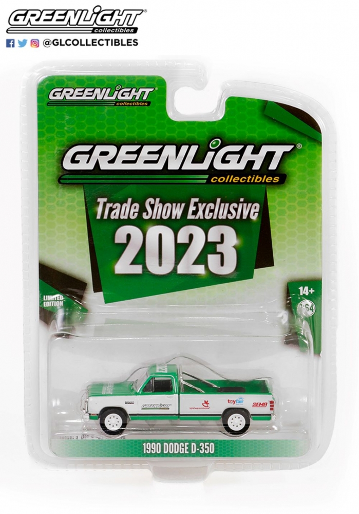 1:64 DODGE D-350 пикап (1990) '2023 Greenlight Trade Show Exclusive' - 30428