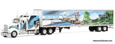 1:64 Kenworth W900L w/86 Studio Sleeper 53 Utility Trailer w/Skirts  Walinga Join Our Team - 783724621675