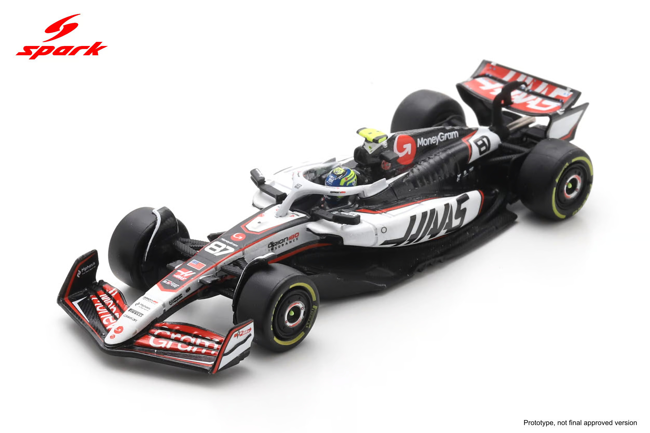 1:64 Haas VF-25 #87 MoneyGram Haas F1 Team 8th Chinese GP  Oliver Bearman (2025), red / white / black - Y435