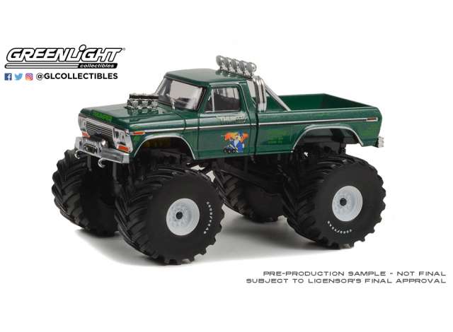 1:43 FORD F-250 Monster Truck (with 66-Inch Tires) *Kings of Crunch Series 5* (1975), green - 88053