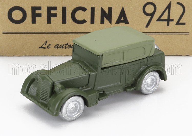 1:76 FIAT 1100 Militare Cabriolet Closed (1939), Military Green - ART4001A