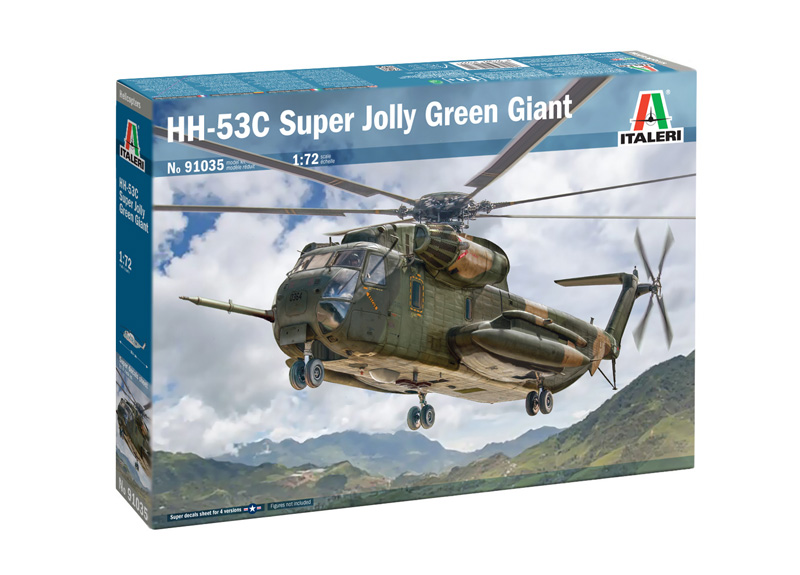 1:72 Сборная модель SIKORSKY Hh-53c Super Jolly Green Giant Military Helicopter (1969) - 91035ИТ