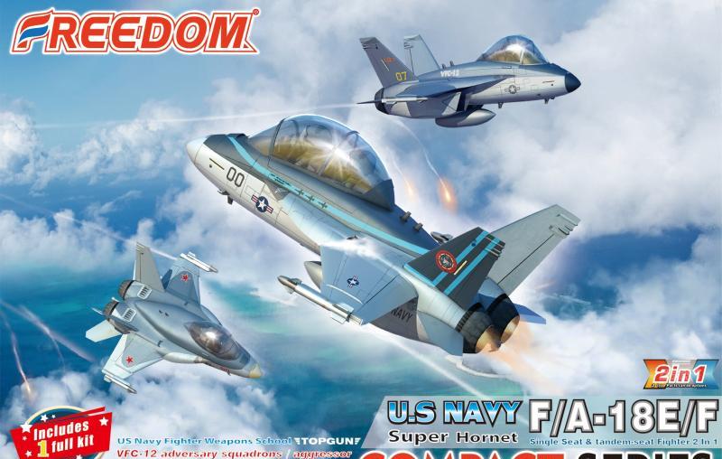 Сборная модель F/A-18E/F Super Hornet US NAVY - VFC-12 adversary squadron, '' Top Gun'' 2 in 1 ,Include 1 All Kits, ' - 162097