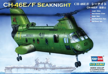 1:72 Сборная модель Вертолет CH-46E Seaknight - 87223