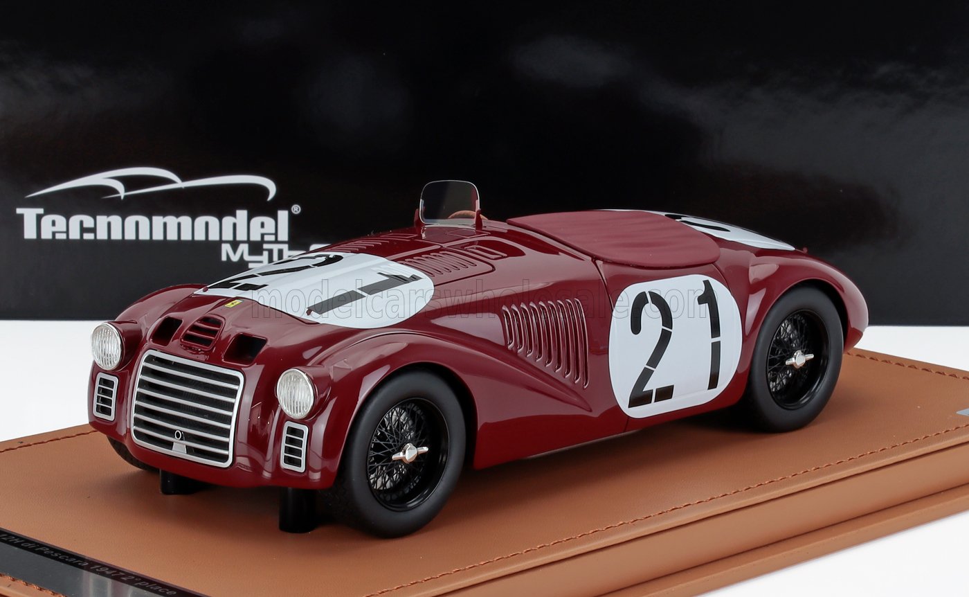 1:18 FERRARI 125s Spider №21 2nd 12h Pescara (1947) Franco Cortese, Rosso Mugello - Red - TM18-301D